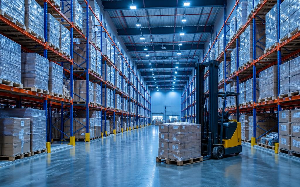 Contêineres posicionados em pátio de recinto de exportação